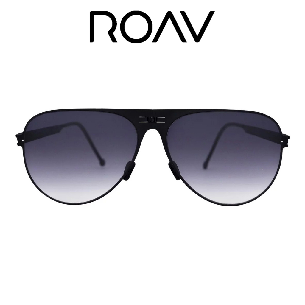 ROAV 折疊太陽眼鏡 ORVILLE SS014 (黑) 漸層灰鏡片 OVERSIZE系列【原作眼鏡】
