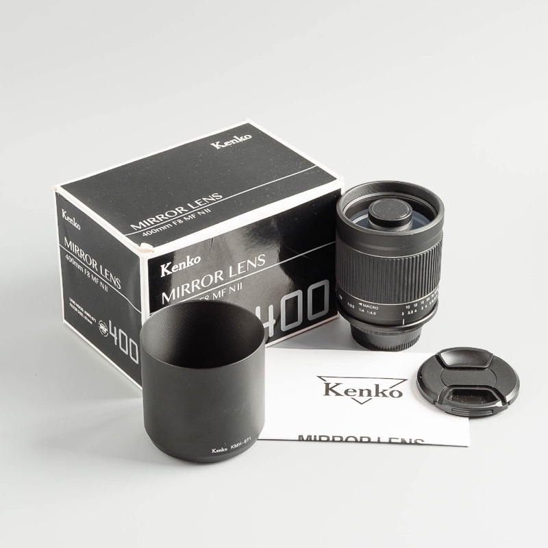 近全新2代 Nikon F 超輕便長焦Kenko Mirror Lens 400mm F8 NII手動對焦 70-300
