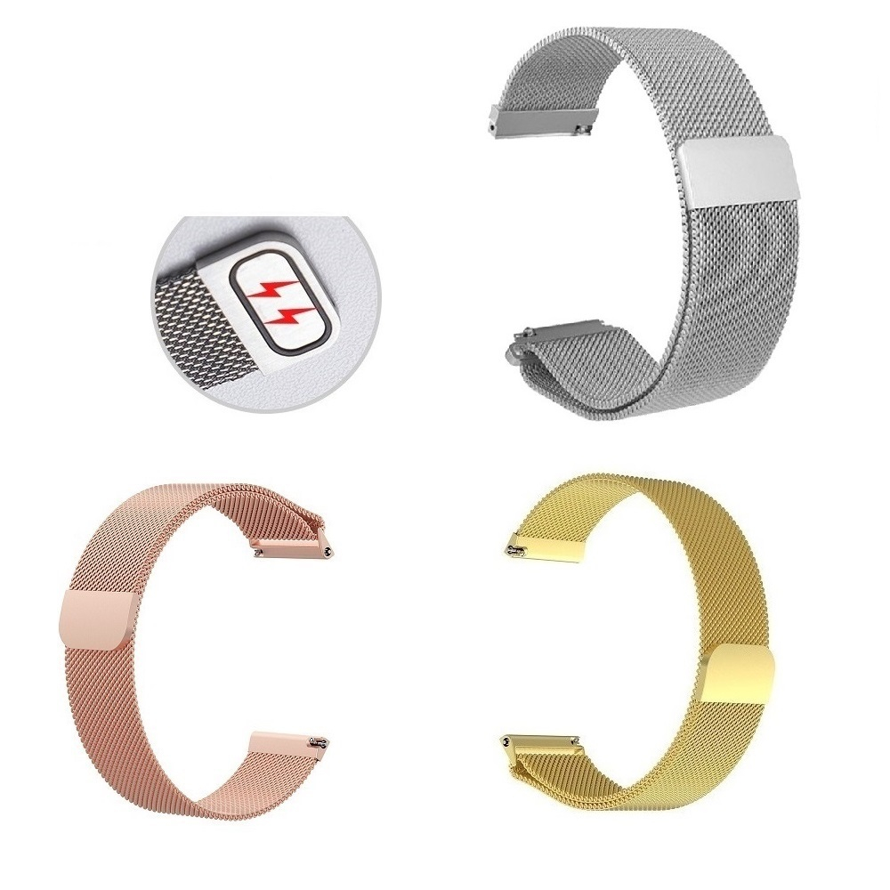 【米蘭尼斯】Garmin Vivomove Luxe 智慧 智能 20mm 智能手錶 磁吸 不鏽鋼 金屬 錶帶