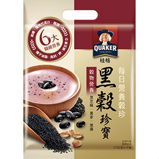 【草】QUAKER 桂格 營養榖珍麥片 黑穀珍寶 10包/袋