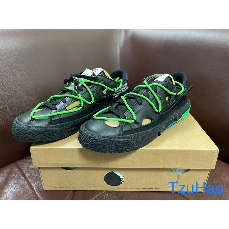 OFF-WHITE X BLAZER LOW 'BLACK AND ELECTRO GREEN' DH7863001