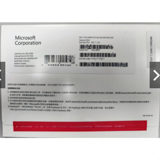 微軟 Microsoft Windows 11 Pro 隨機版 OEM DVD 繁體中文版