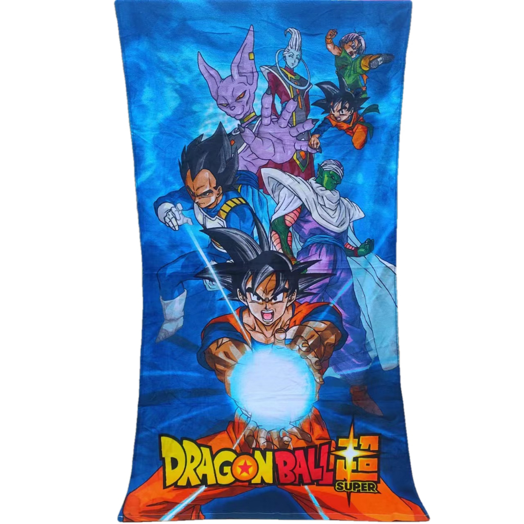 [現貨]七龍珠超浴巾 龜派氣功波Dragon Ball Super孫悟空 人物集合 洗澡運動健身巾 交換生日禮物