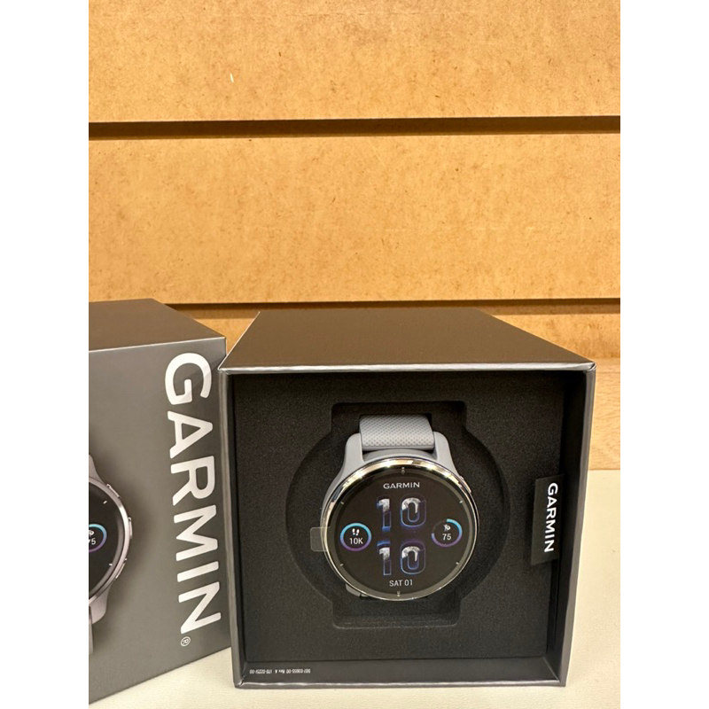 Garmin VENU 2 PLUS 全新未使用 灰錶帶 銀錶框
