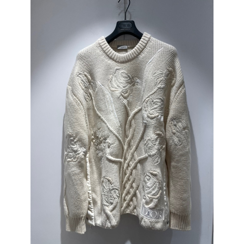 [LOU lect’S] 全新 Dior Men x  sacai 聯名款 全球超稀有的毛衣 刺繡繡花設計很精緻