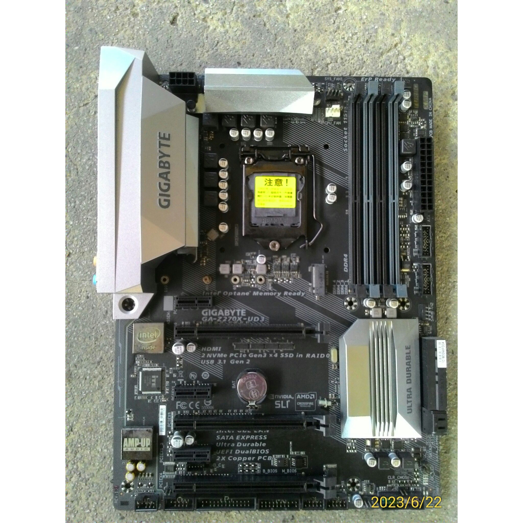 技嘉 GIGABYTE GA-Z270X-UD3 LGA1151 主機板 良品