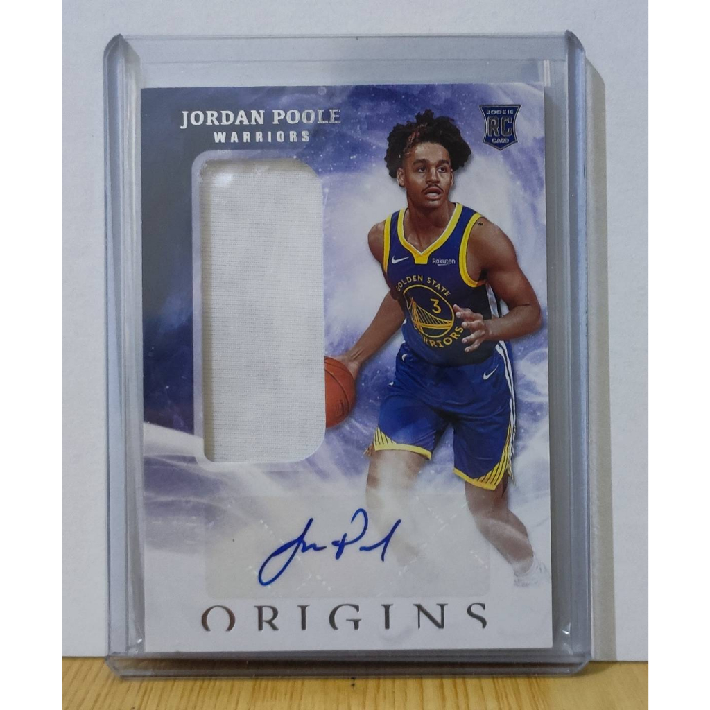 2019-20 ORIGINS Jordan Poole RC 球衣簽名卡