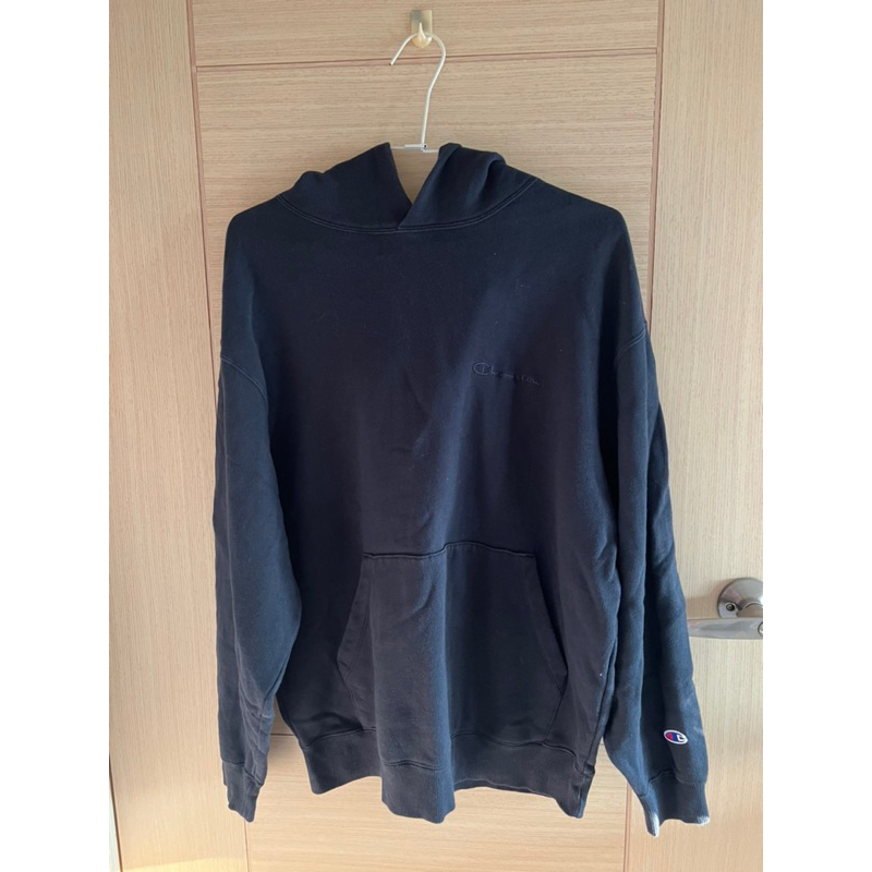 ［二手] Champion 正版 帽T Hoodies 深藍色 中性 M號