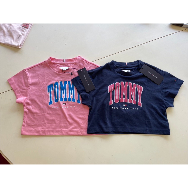 【Tommy Hilfiger】童裝短袖T恤  大Logo 藍色（3yrs 8yrs） 粉紅色（4yrs）