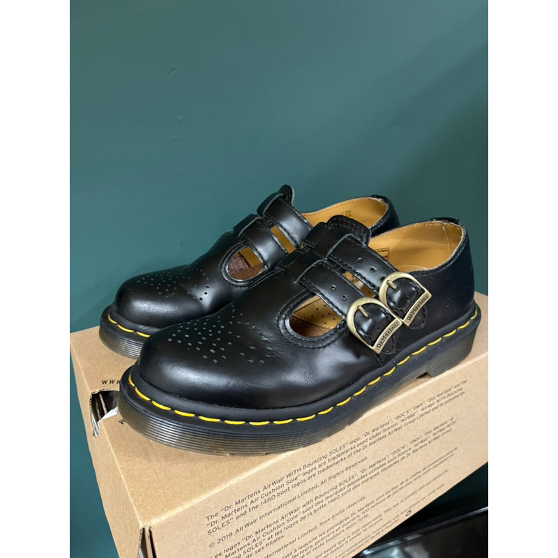 【二手】36號 瑪莉珍  DR. MARTENS 馬汀T-BAR雙釦環瑪莉珍鞋 8065 SMOOTH BLACK