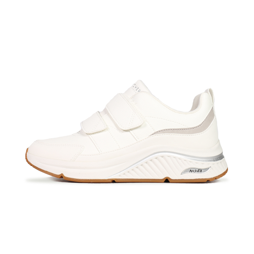 SKECHERS 女 ARCH FIT S-MILES 慢跑鞋 - 155571WHT