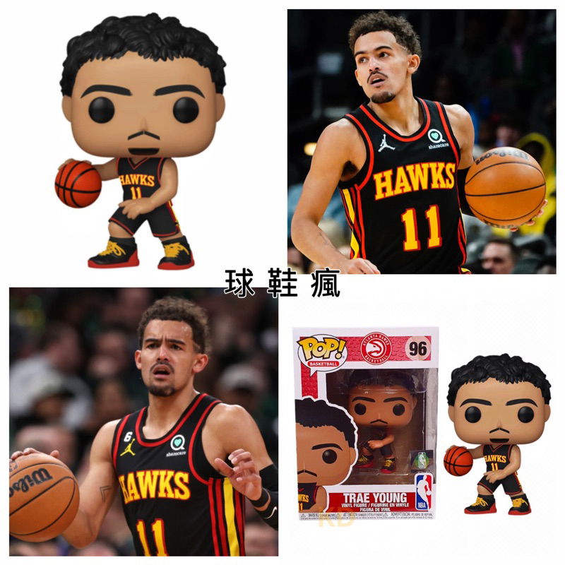 『球鞋瘋』Funko POP NBA 大頭 公仔 亞特蘭大 老鷹隊 Trae Young 崔楊