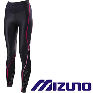 =好了啦要運動=MIZUNO 女款 BG8000II 緊身褲 緊身長褲 壓力褲 彈性 透氣 K2MJ5D0196 黑粉紫