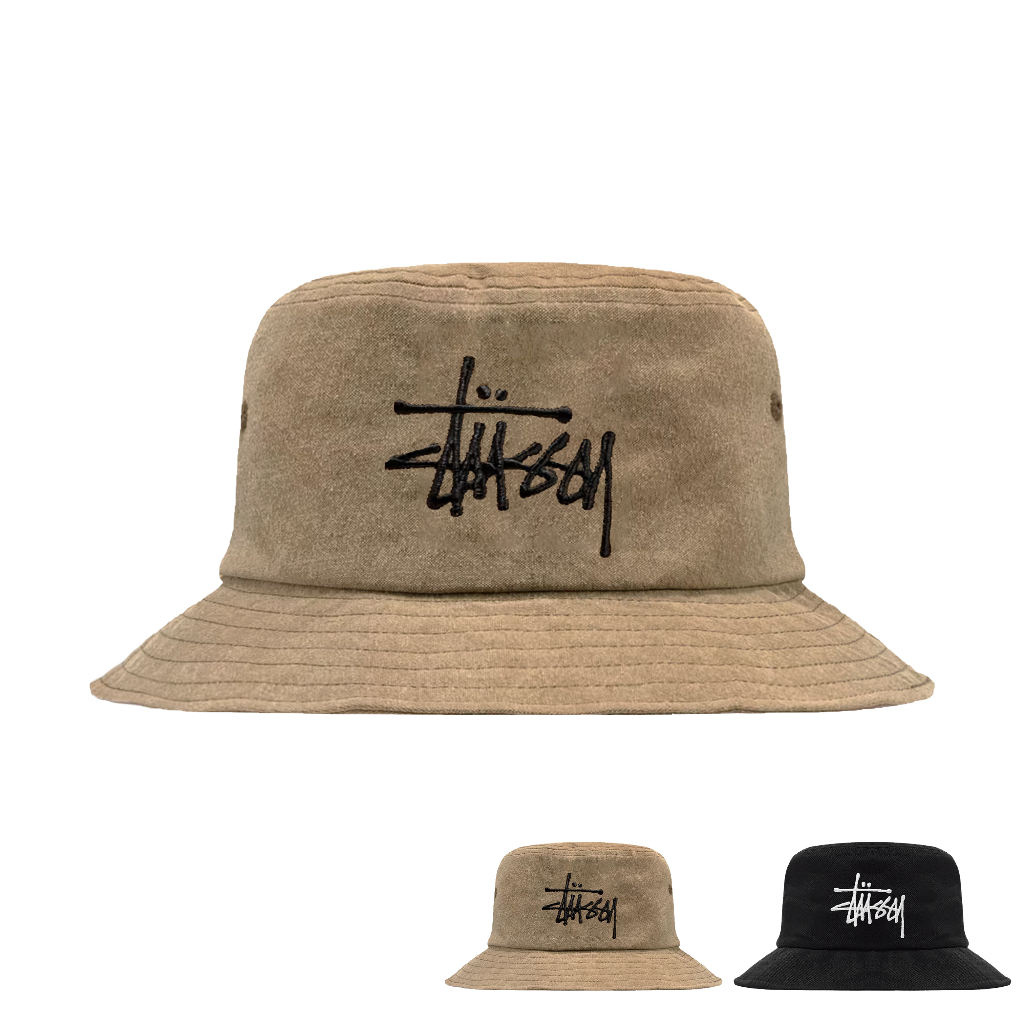 STUSSY 大標 漁夫帽 BIG LOGO CANVAS BUCKET HAT 漁夫帽【TCC】