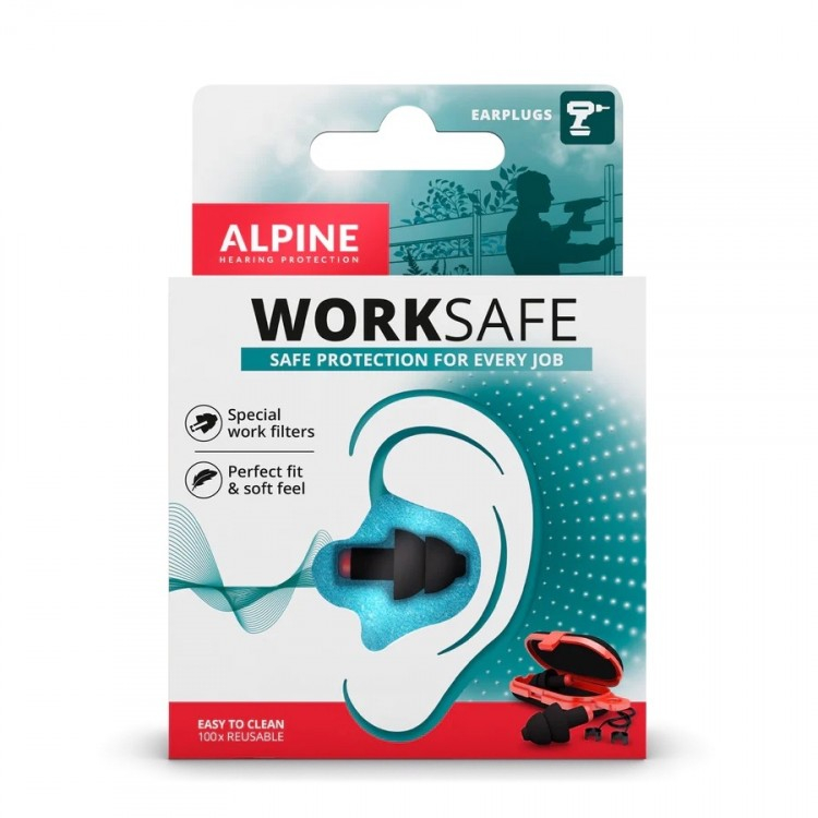 【領域音樂】ALPINE WORKSAFE 工作耳塞  降噪耳塞 裝潢耳塞 工廠耳塞 隔音耳塞 聽力保護 工業用耳塞