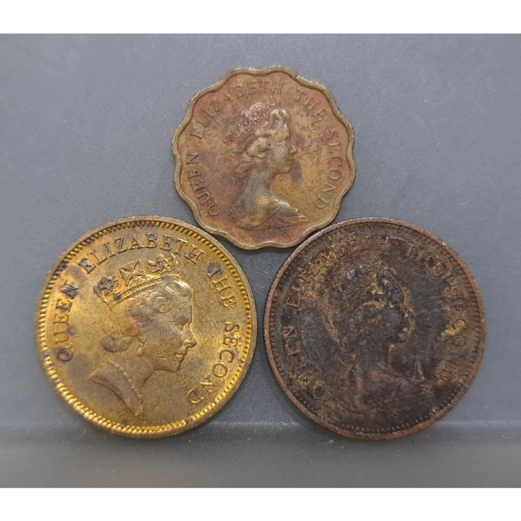 幣1340 香港1980.90年5毫.78年2毫硬幣 共3枚