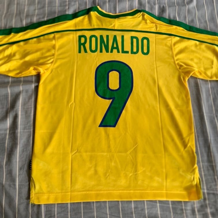絕版品 Nike 1998 FIFA法國世界盃 巴西國家隊 Brazil外星人大羅 Ronaldo 主場足球衣