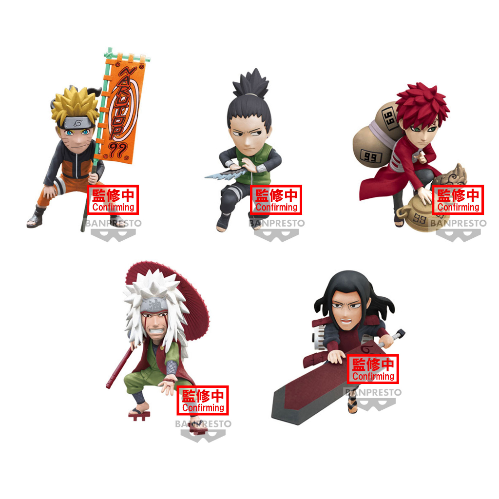 【BANPRESTO】代理版 景品 火影忍者 NARUTOP99 WCF vol.1 套組6入