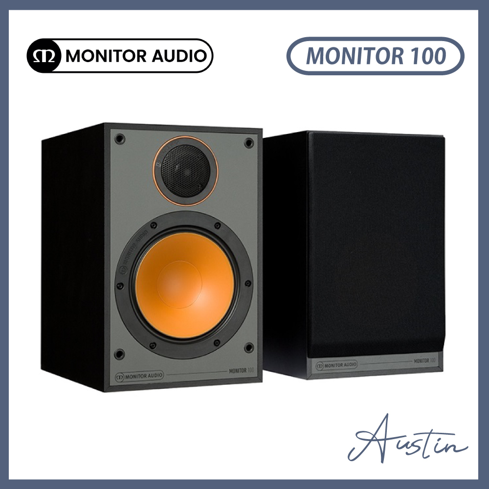 『現貨』［英國 MONITOR AUDIO］書架喇叭 黑色 MONITOR 100