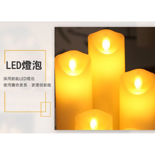 LED燈泡 模擬蠟燭 燈 三入