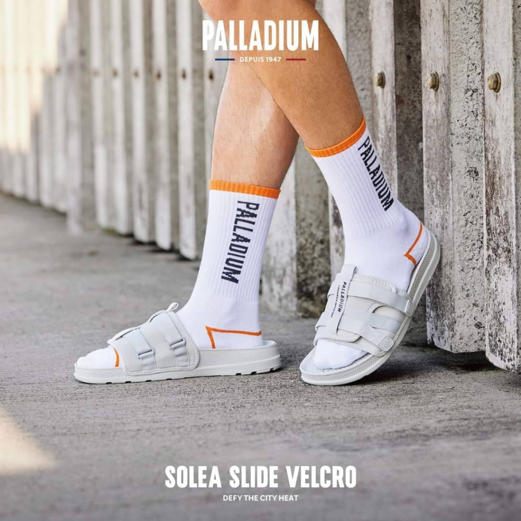 CBF 免運 PALLADIUM 新款拖鞋SOLEA SLIDE VELCRO 太空灰 79032-069