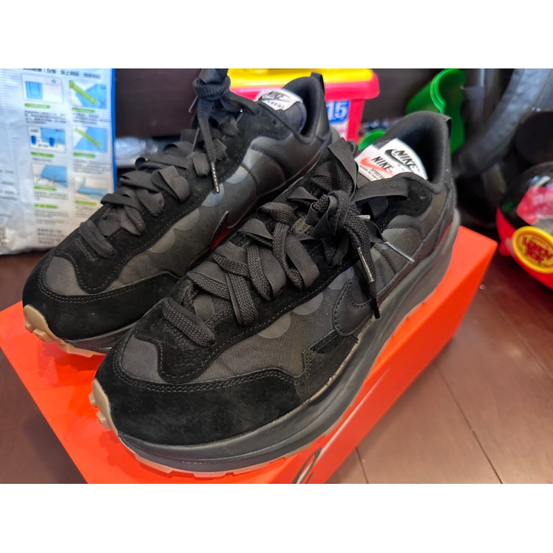 NIKE SACAI VAPORWAFFLE 黑生膠 黑魂 耐吉