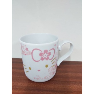 花見雜貨~日本製 全新正版 kitty 凱蒂貓 陶瓷 馬克杯 粉色櫻花