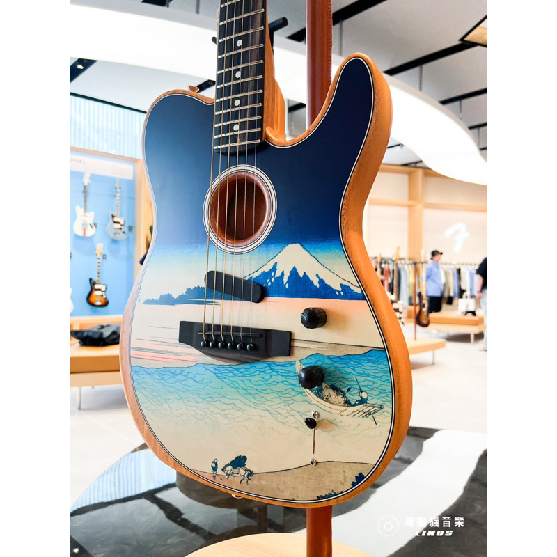 《台灣唯一》Fender American Acoustasonic Telecaster Tama Artwork
