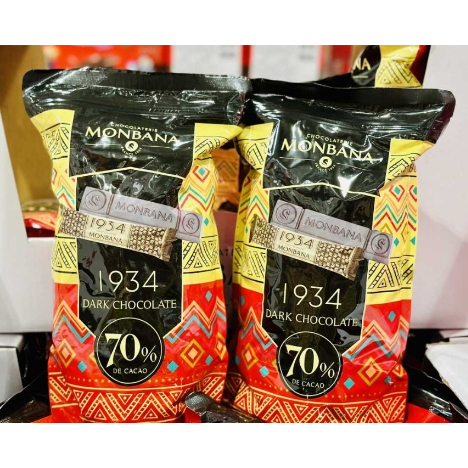 Monbana 1934 70%迦納黑巧克力條 640g #132984(門市同步銷售，請先聊聊庫存再下單) 2401