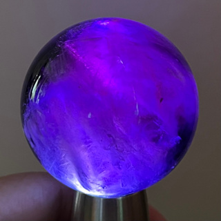 天然水晶 天然紫水晶球 49.8mm 轉運球 風水球 擺件球
