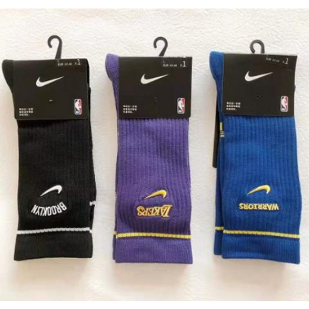 NIKE NBA Logo Crew Socks中筒襪(單入) Lakers湖人 勇士 籃網 籃球襪