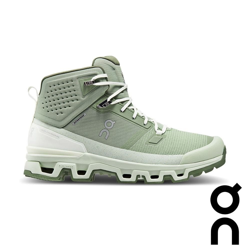【瑞士 ON】男Cloudrock 2防水中筒健行鞋 『灰綠』6398282