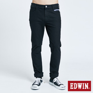 EDWIN 男款 JERSEYS 迦績 超彈窄直筒牛仔褲(黑色)
