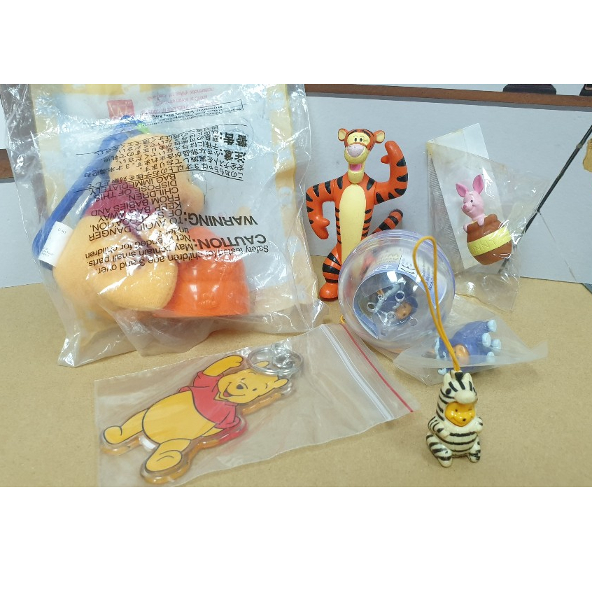 小熊維尼 日本麥當勞玩具 便裝扭蛋 跳跳虎 整圖一齊賣 福袋