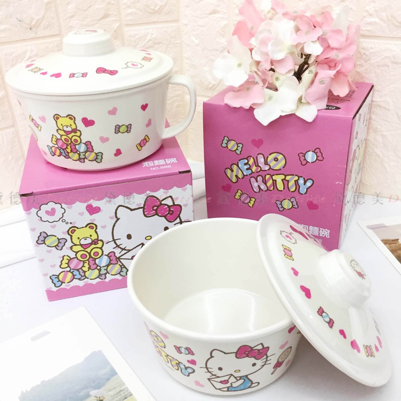 美耐皿泡麵碗 800ml-凱蒂貓 HELLO KITTY 三麗鷗 Sanrio 正版授權