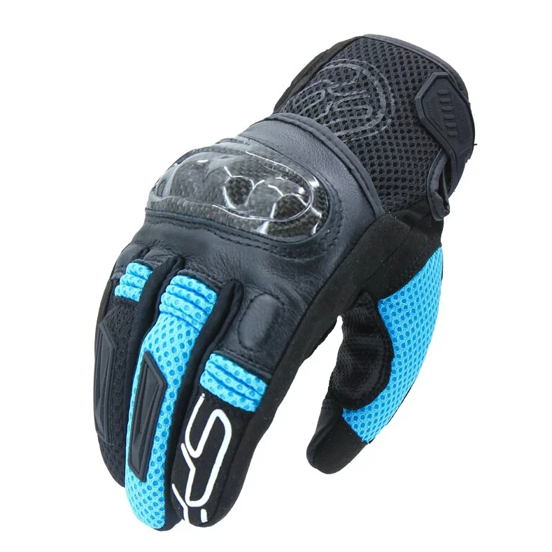 SPRS 手套 SP MESH 防摔手套 黑藍 皮革 透氣 涼感 舒適 觸控