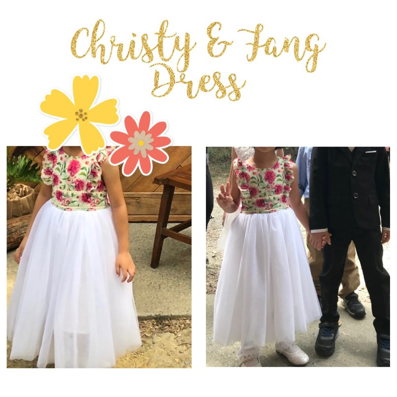Christy and Fang軟軟6層紗裙洋裝，尺寸M