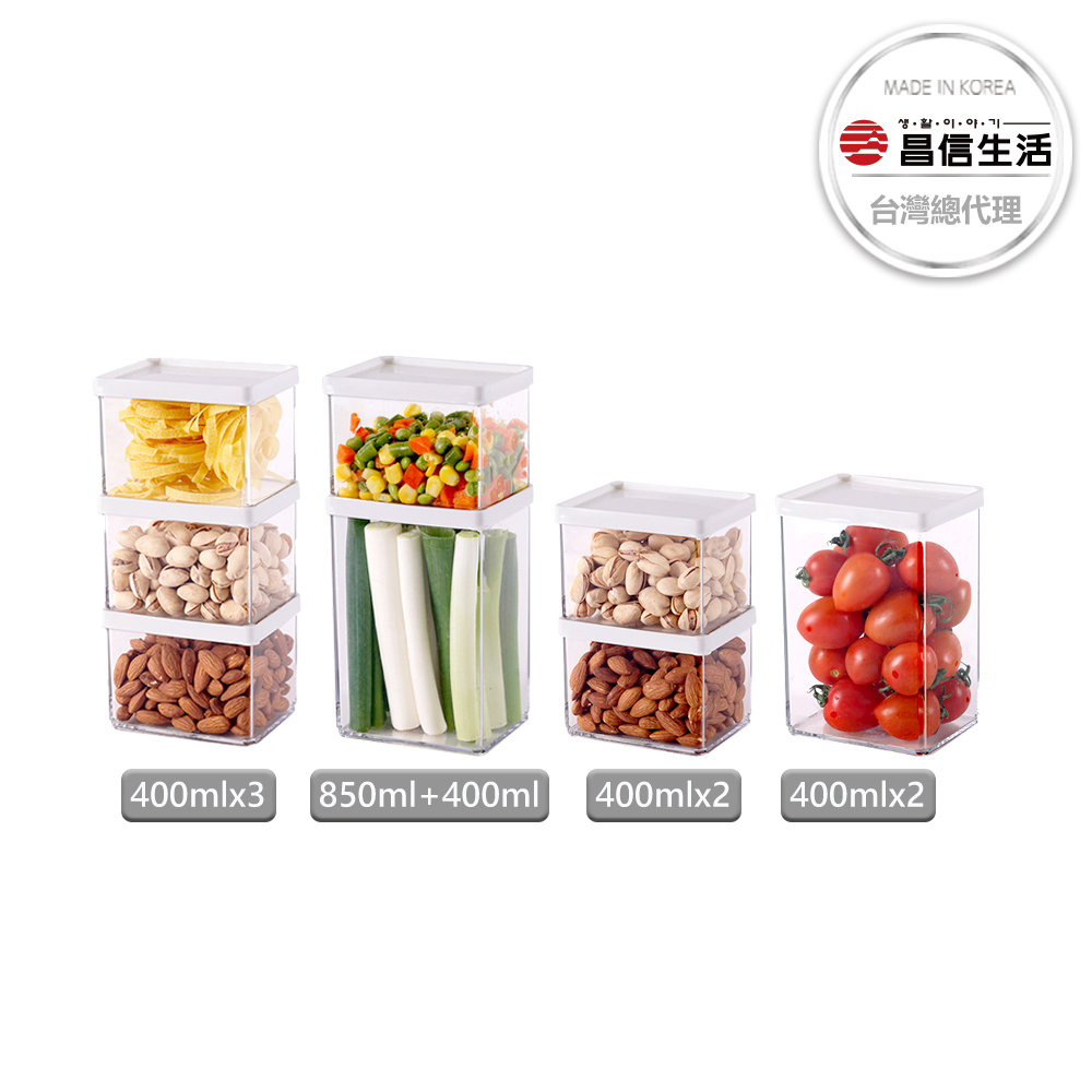 【韓國昌信生活】POCKET冰箱萬用保鮮盒系列｜桶型 收納盒 冰箱側邊門收納 可微波 可堆疊 FDA認證 不含雙酚A
