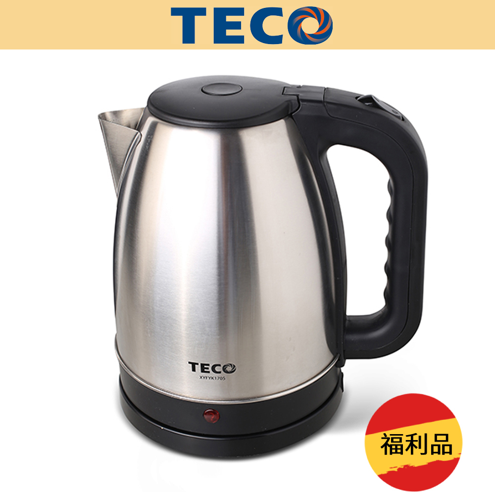 (福利品)【TECO東元】1.8L大容量不銹鋼快煮壺 XYFYK1705