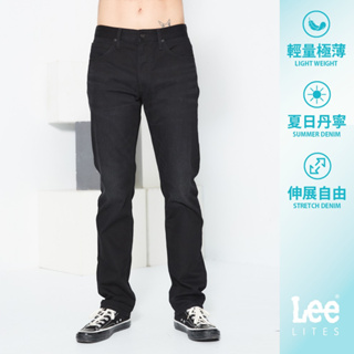 Lee 726 涼感輕量中腰標準直筒牛仔褲 男 Modern Lite 黑 LL210024BSV