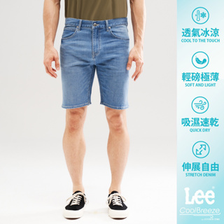 Lee 901 涼感輕量牛仔短褲 男 Modern Cool Breeze 淺藍洗水LL22011077Y