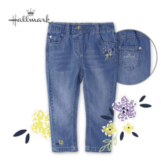 Hallmark Babies女童仿牛仔碎花窄管褲1-1.5Y