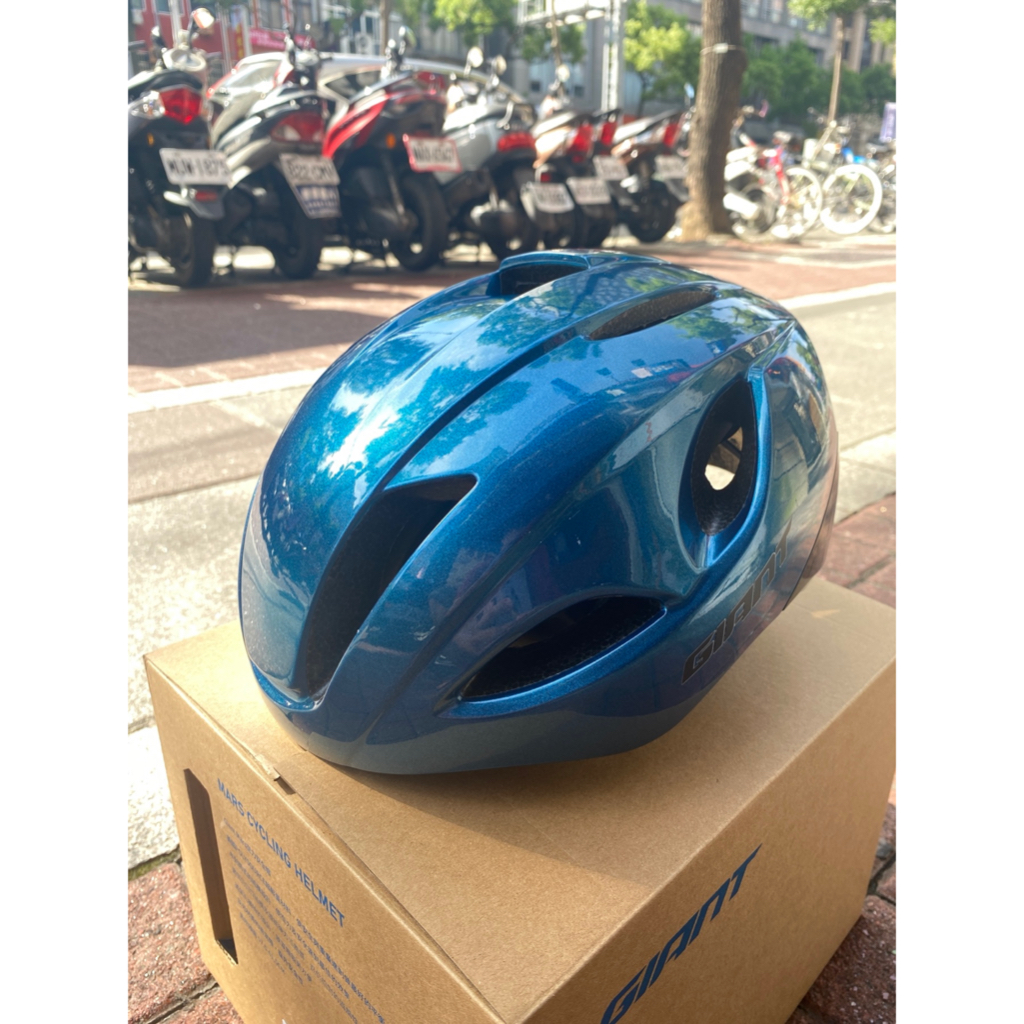(騎蜂單車) 分期 捷安特 新款 GIANT MARS 空力安全帽 自行車安全帽 異星藍