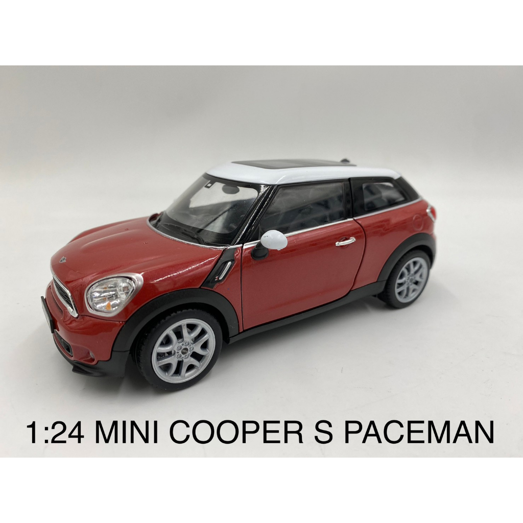 【玩具兄妹】WELLY 授權1/24模型車 MINI COOPER S PACEMAN 引擎蓋可以打開 車門可開