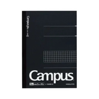 KOKUYO Campus方格筆記本 B5 -黑色 銀色