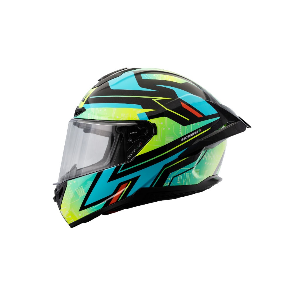 Lubro HELMET CORSA TECH 全罩帽款 R帽 全罩 RACE 新銳黃 全罩帽 安全帽 選手 彩繪