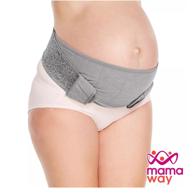 mamaway 全新 M號孕期蕾絲護膚機能托腹帶