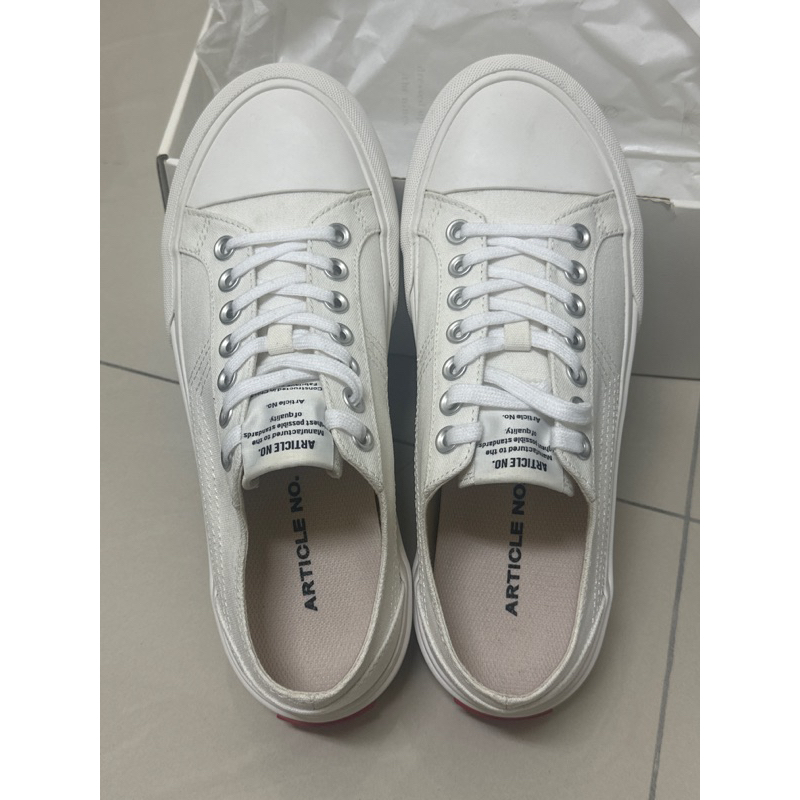 ARTICLE NO. AN1007-1181 WHITE CLASSIC LOW-TOP VULCANIZED