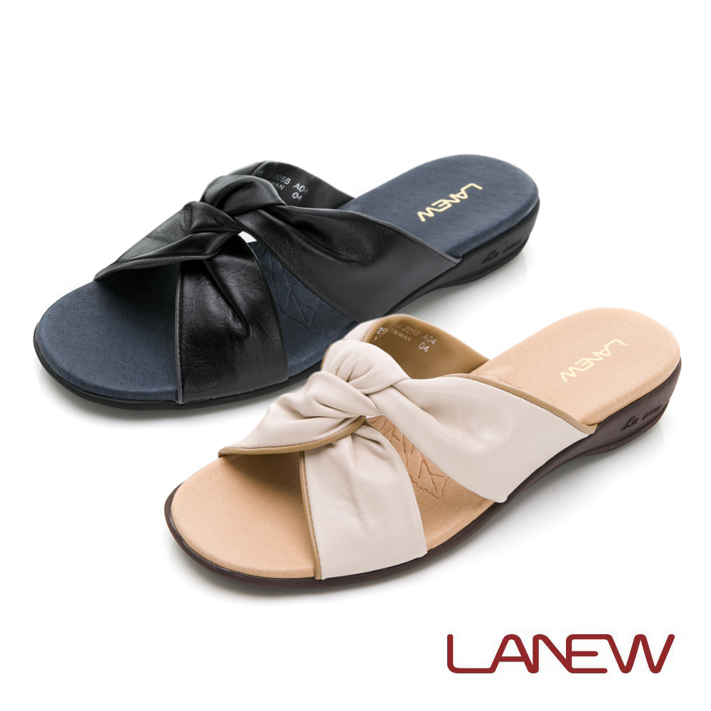 LA NEW SO Lite 彈力減壓 高曲折 輕量 羊皮 拖鞋(女2290837)