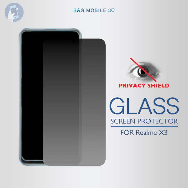 For Realme X3 Privacy Anti-Spy GLASS Screen Protector